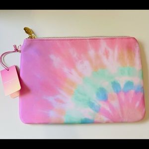 Stoney Clover Lane X Target Tie Dye Rainbow Flat Pouch MISSING WRISTLET ATTACH